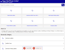 Tablet Screenshot of freiheitaluminiumscaffolding.com